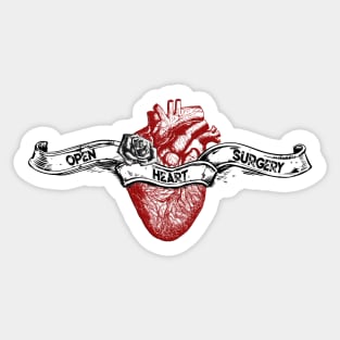 Open heart surgery Gift Sticker